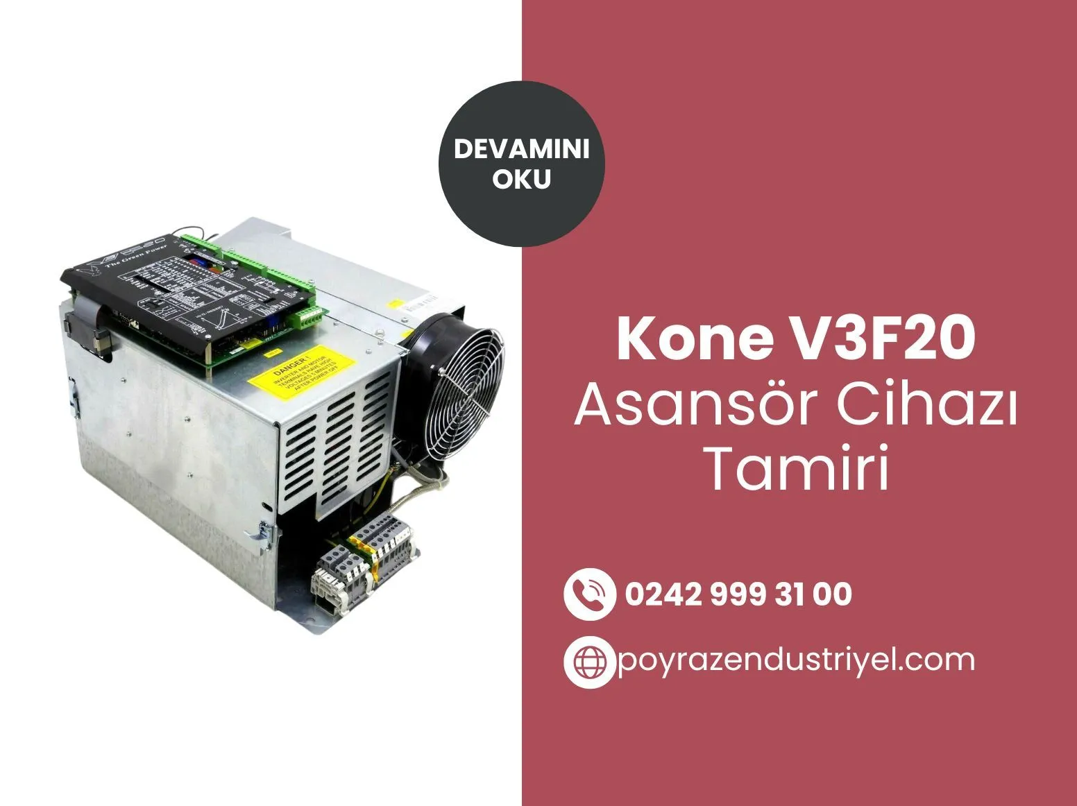 Kone V3f20 Asansör Cihazı Tamiri